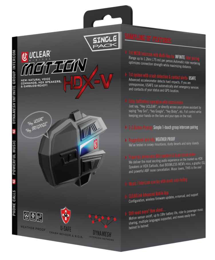 Load image into Gallery viewer, MOTION HDX-V SINGLE KIT HELMET AUDIO SINGLE KIT 180512 image 3
