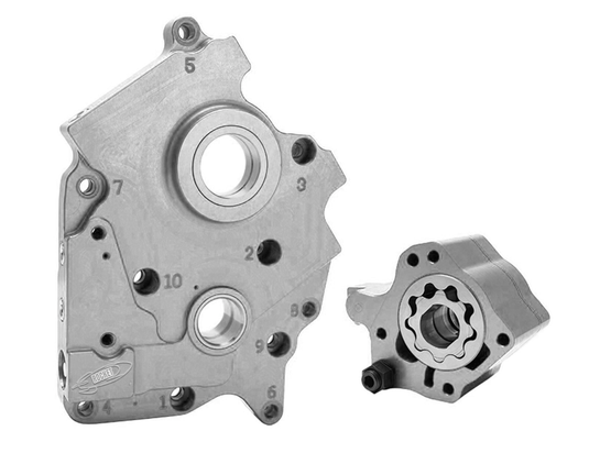 OIL PUMP AND CAM PLATE `17-UP M8 OIL COOLED 7-7101 image 1