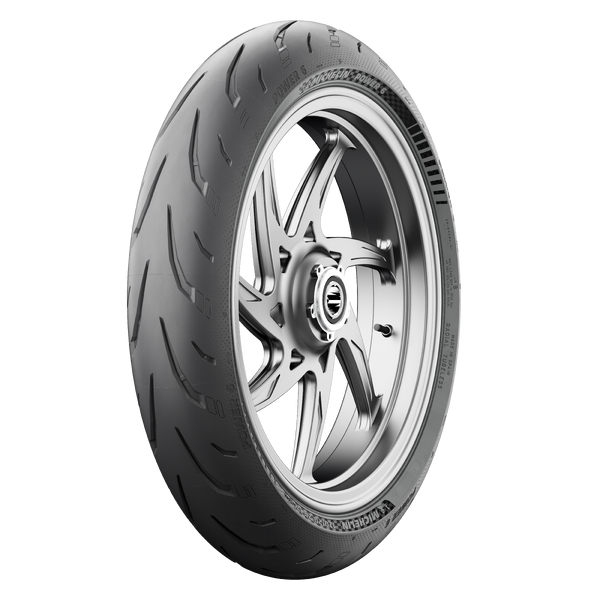 TIRE POWER 6 FRONT 120/70ZR17 (58W) RADIAL TL 82063 image 1