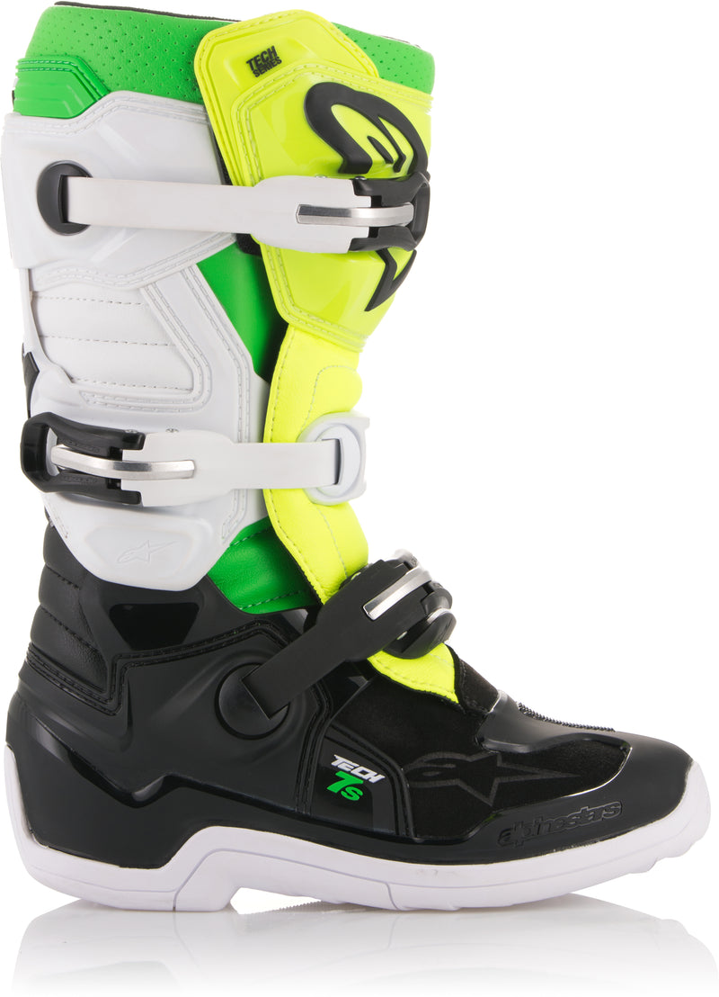 Load image into Gallery viewer, TECH 7S PRODIGY BOOTS BLACK/WHITE/YELLOW SZ 07 2015017-1025-7 image 6
