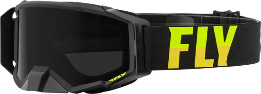 ZONE PRO W/C GOGGLE BLK/HI-VIS W/DARK SMOKE POLAR HYDRO LENS 37-51871 image 1