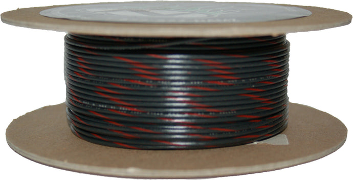 100' SPOOL 20-GAUGE WIRE (BLACK/RED STRIPE) NWR-02-100-20 image 1