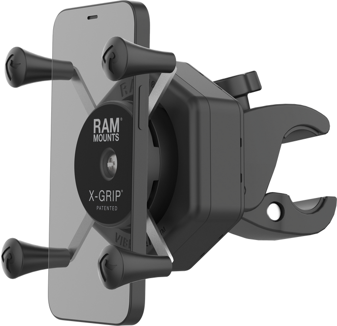 X-GRIP VIBE-SAFE PHONE MOUNT WITH SMALL TOUGH-CLAW RAM-HOL-UN7-462-400 image 1