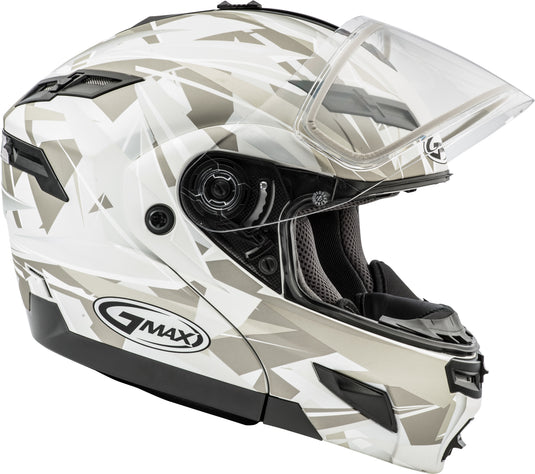 GM-54S MODULAR SCRIBE SNOW HELMET MATTE WHITE/GREY MD G2549015 image 4