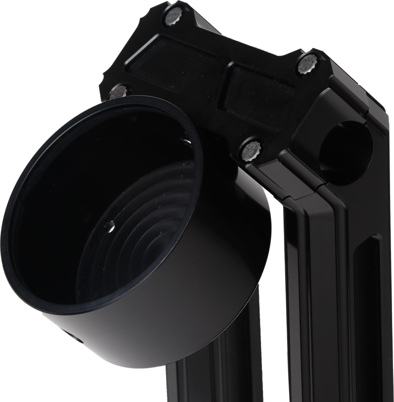 Load image into Gallery viewer, H/D BILLET SPEEDO MOUNT BLACK REQ HOFMANN RISERS HDB-1007B image 2
