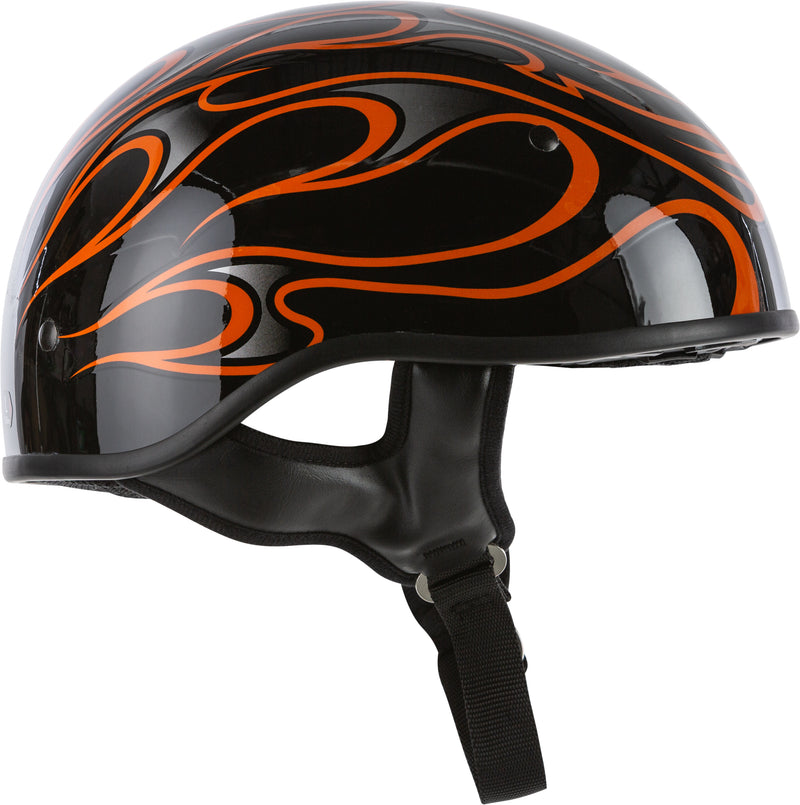 Load image into Gallery viewer, .357 FLAME HALF HELMET GLOSS ORANGE LG 73-8214-4 image 2
