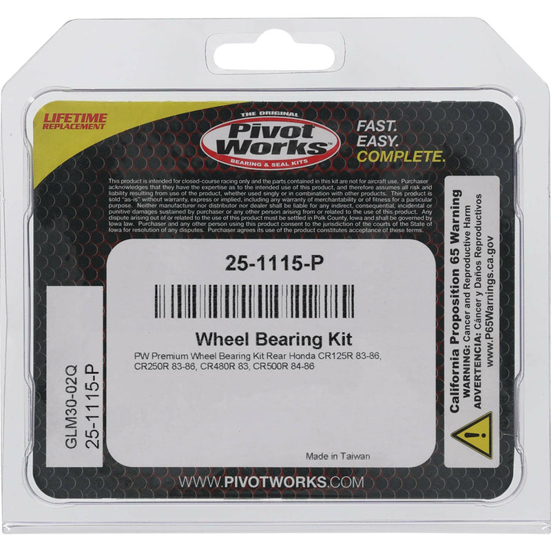 Load image into Gallery viewer, WHEEL BEARING KIT PREMIUM 25-1115-P image 4
