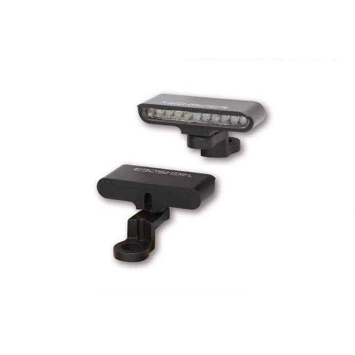 STRIPE TURN SIGNAL MIRROR MNT PAIR BLACK 204-105 image 1