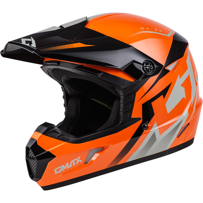 MX-46 COMPOUND HELMET ORANGE/BLACK/GREY SM D3464284 image 1