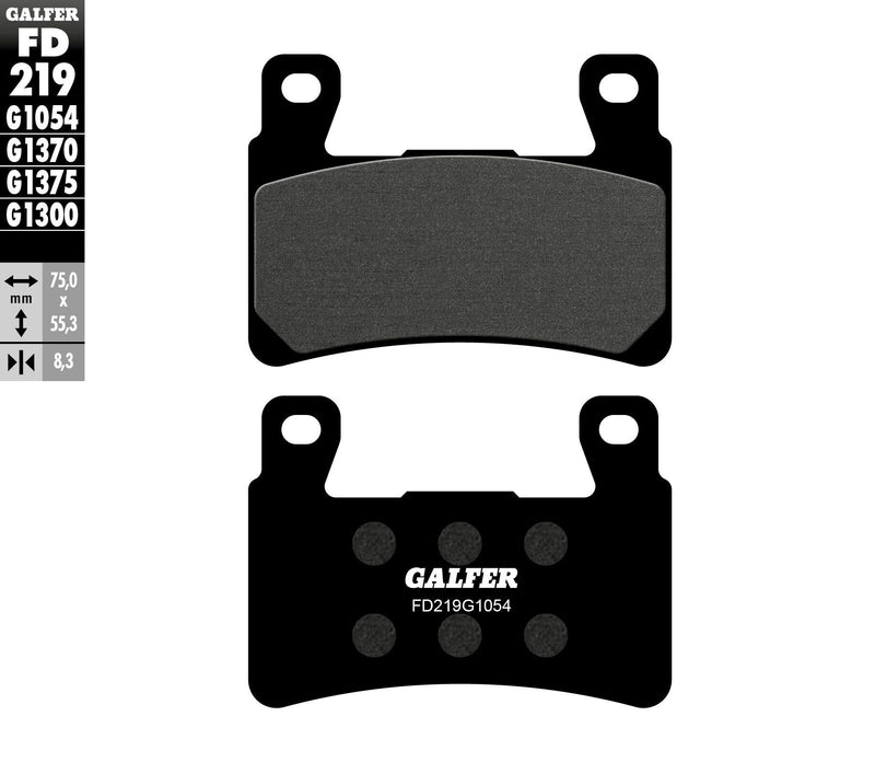 Load image into Gallery viewer, BRAKE PADS SEMI METALLIC FD219G1054 FD219G1054 image 1
