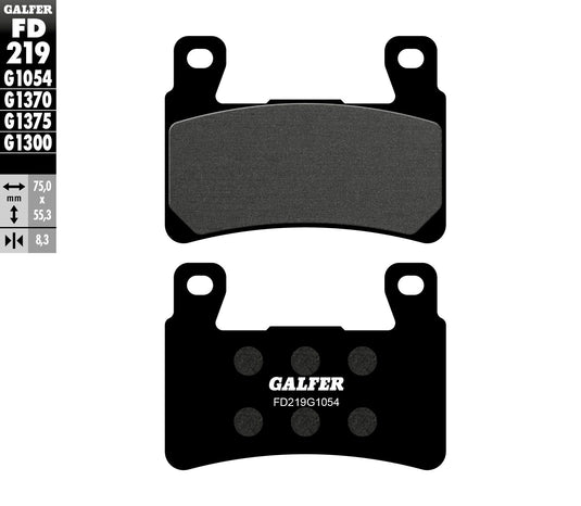 BRAKE PADS SEMI METALLIC FD219G1054 FD219G1054 image 1