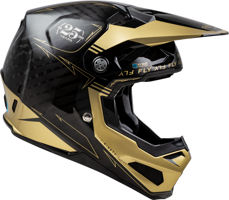Load image into Gallery viewer, FORMULA S CARBON LEGACY HELMET BLACK/GOLD LG 73-4446L image 4

