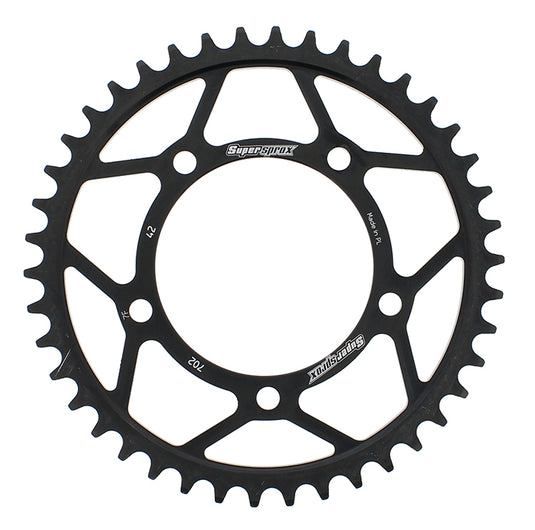 REAR SPROCKET STEEL 42T-525 BLK APR RFE-702-42-BLK image 1