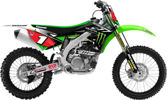 2014 MONSTER ENERGY KAWASAKI COMPLETE KIT (WHITE) 20-20-726 image 1