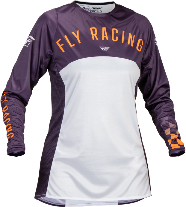 WOMEN'S LITE JERSEY DEEP PURPLE/WHT/NEON CORAL LG 377-621L image 1