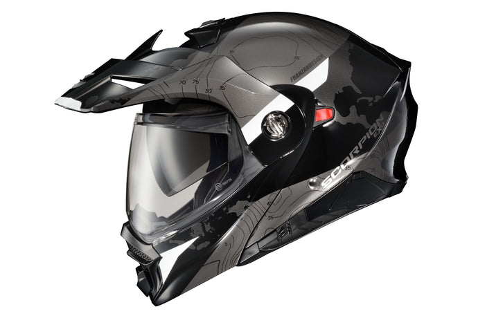 EXO-AT960 MODULAR HELMET TOPOGRAPHIC BLACK/WHITE SM 96-1023 image 1