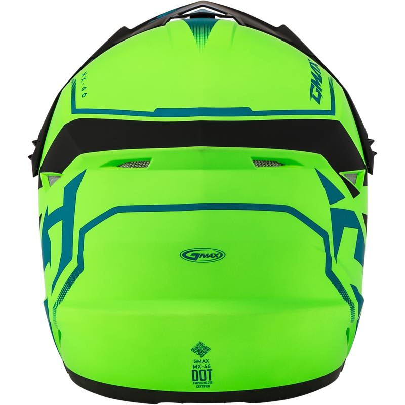 Load image into Gallery viewer, MX-46 COMPOUND HELMET MATTE HI-VIS GREEN/BLK/BLUE YL D3464412 image 4
