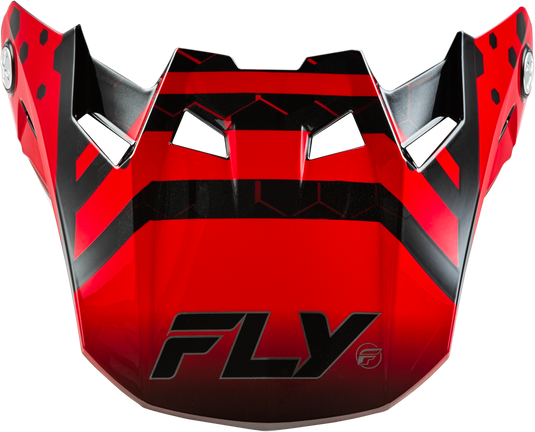 FORMULA CC TEKTONIC VISOR BLACK/RED/ORANGE XL/2X 73-4339 image 1