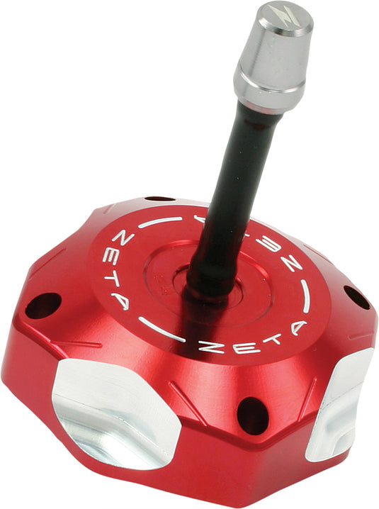 BILLET GAS CAP RED ZE87-1503 image 1