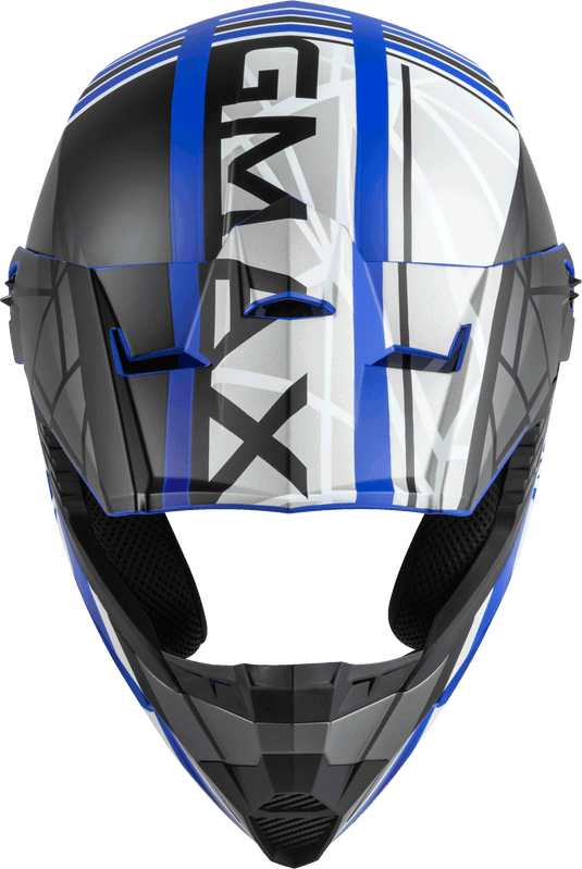 YOUTH MX-46Y OFF-ROAD MEGA HELMET MATTE BLUE/BLK/WHITE YL D3462622 image 3