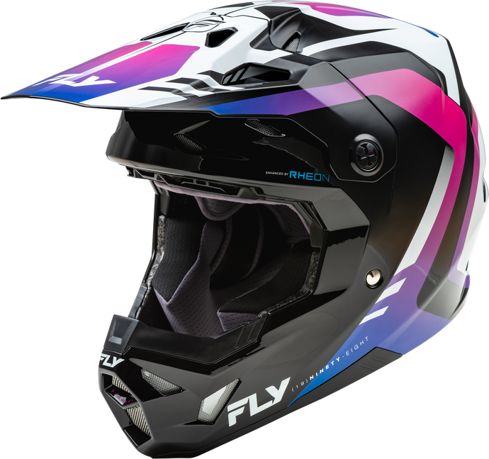 YTH FORMULA CP KRYPTON HELMET WHITE/BLACK/PURPLE YL 73-0039YL image 1