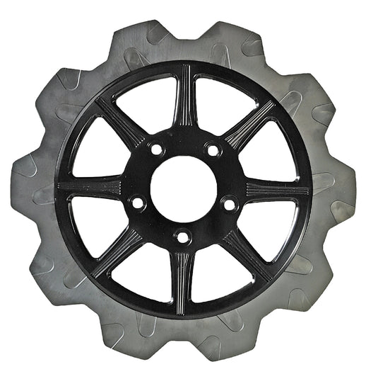 HIGH CARBON STEEL PHOENIX FRONT ROTOR BLACK 11.5