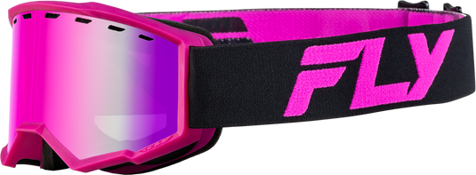 YTH FOCUS SNOW GOGGLE BLK/PINK W/ PINK MIRROR/ROSE LENS FLB-24FY1 image 1