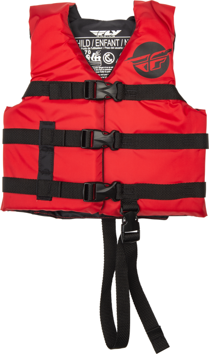 CHILD FLOTATION VEST RED/BLACK 221-30322 image 1