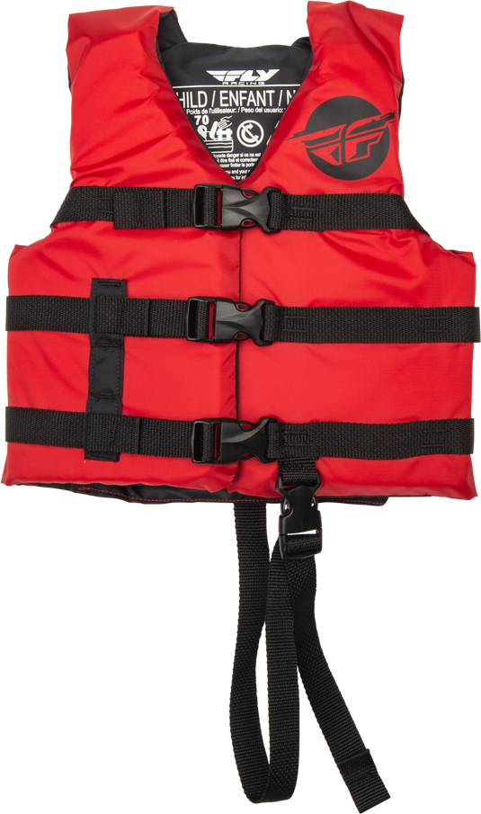 CHILD FLOTATION VEST RED/BLACK 221-30322 image 1