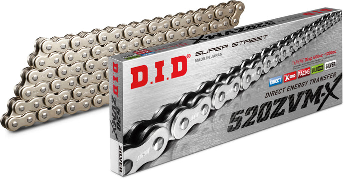 SUPER STREET 520ZVMXS-130L X-RING CHAIN NICKEL 520ZVMXS130Z image 1