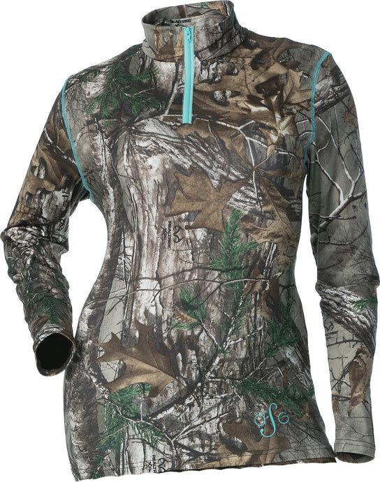 TECH BASE LAYER SHIRT REALTREE/AQUA SM 21836 image 1