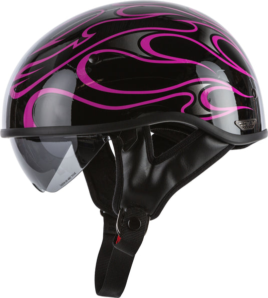 .357 FLAME HALF HELMET GLOSS PINK SM 73-8215-2 image 1