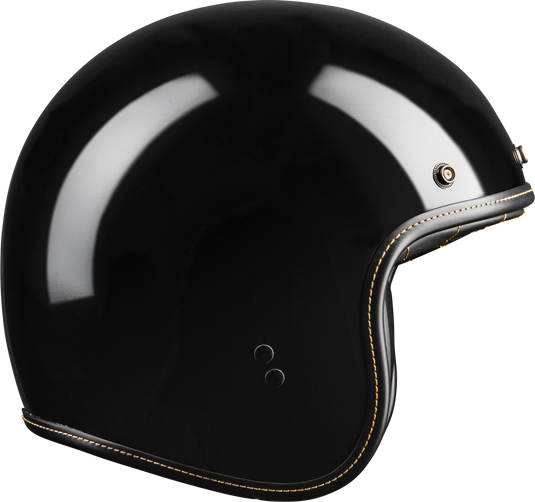 .38 RETRO HELMET GLOSS BLACK SM F77-1200S image 2