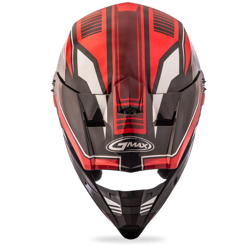 Load image into Gallery viewer, YOUTH MX-46Y OFF-ROAD UNCLE HELMET BLACK/RED YS G3467200 TC-1 image 4
