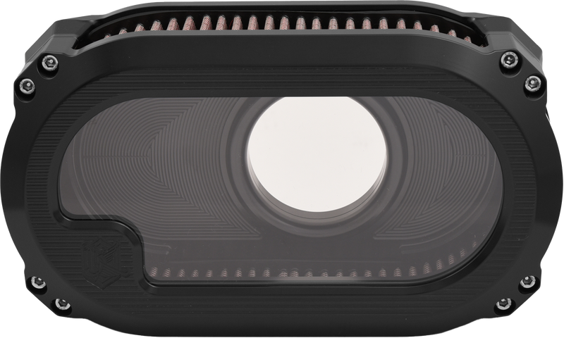 Load image into Gallery viewer, NXT LVL TC AIR CLEANER W/GLASS BLACK W/BLACK NXT-03B image 1

