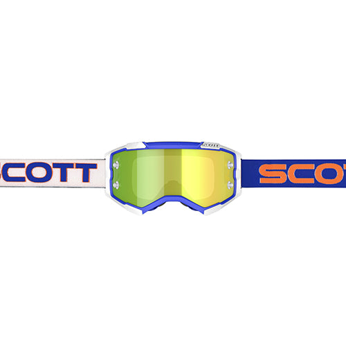 SCOTT FURY GOGGLE RETRO WHT/ BLUE/YLW - CHR WORKS LENS