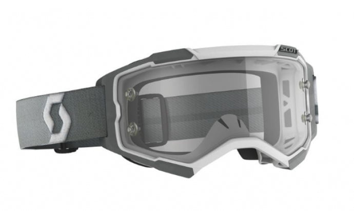 SCOTT FURY GOGGLE WHT/GREY - CLEAR WORKS LENS