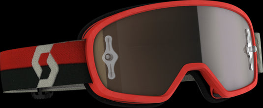 SCOTT BUZZ GOGGLE MX PRO RED/GREY - GOLD CHR WORKS LENS