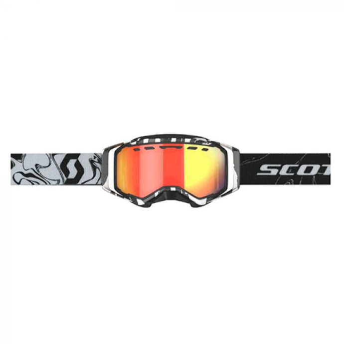 SCOTT PROSPECT SNOWX GOGGLE 'LS' MARBLE BLK/WHT - RED CHR LENS