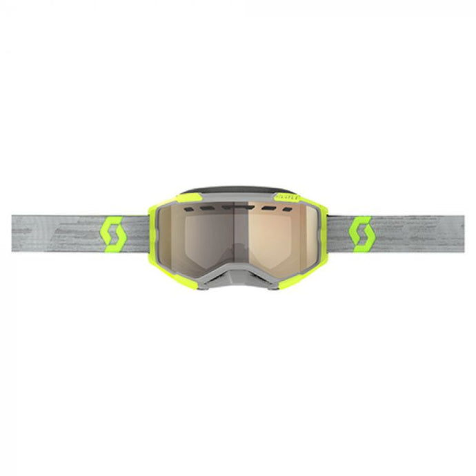 SCOTT FURY 'LS' SNOWX GOGGLE GREY/YLW - BRONZE CHR LENS