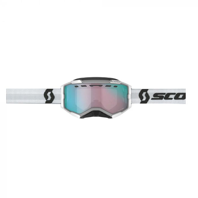 SCOTT FURY SNOWX GOGGLE WHT - 'ENH' AQUA CHR LENS