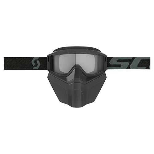 SCOTT PRIMAL SAFARI FACEMASK BLK W/CLEAR LENS