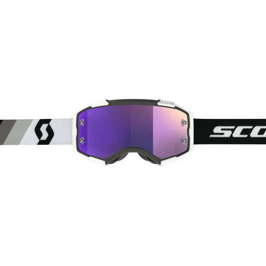 SCOTT FURY PREMIUM BLACK/WHITEPURPLE CHROME WORKS