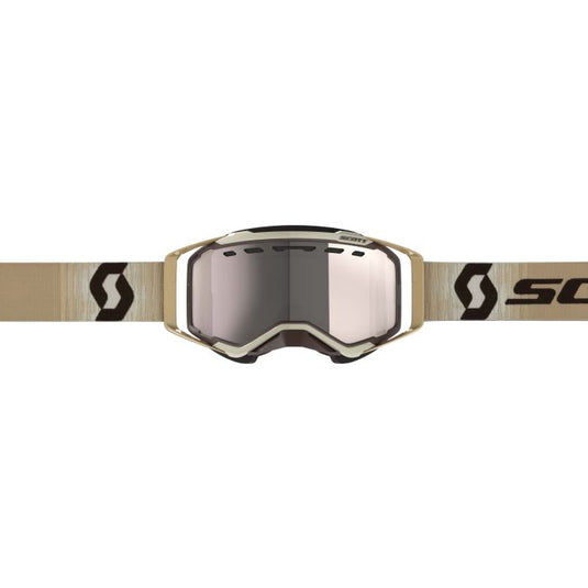 SCOTT PROSPECT SNOW CROSS BEIGE/BROWN ENHANCER SILVER CHROME