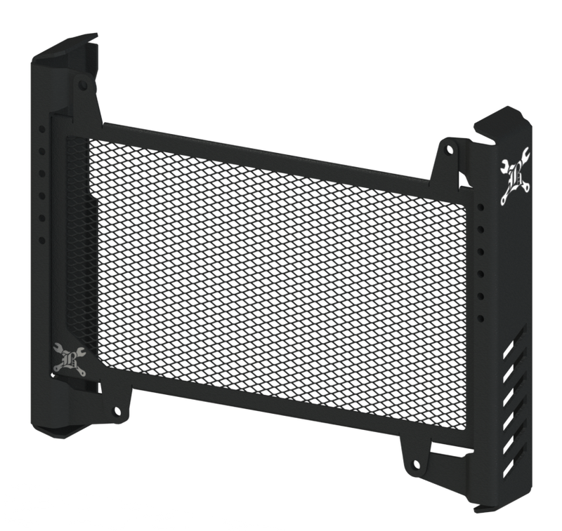 Load image into Gallery viewer, SLASH CUT RADIATOR CVR BLACK B10-3009B image 2
