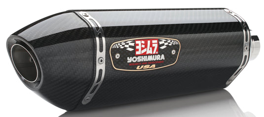EXHAUST SIGNATURE R-77 SLIP-ON SS-CF-CF DUAL 11210E0220 image 1