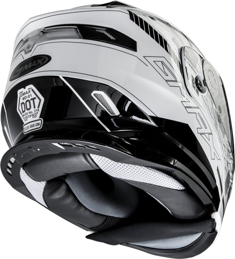 Load image into Gallery viewer, MD-01S MODULAR WIRED SNOW HELMET WHITE/BLACK XS G2011243D TC-15-ECE image 5
