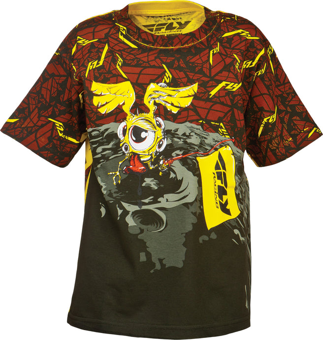 BOMBSTART TEE RED/BLACK YS 352-0282YS image 1