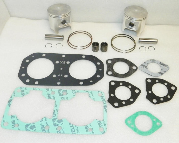 Top End Engine Rebuild Kit for 1990 Kawasaki TS 650 CC +.25MM OVER Size