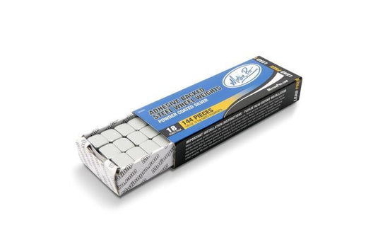 WHEEL WEIGHTS, STEEL, SILVER, 18OZ PACK, 144-1/8OZ SEGMENTS 08-0552